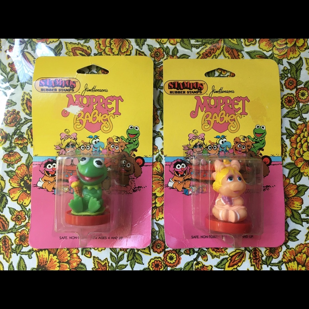 🐷 Vintage 1984 Muppet Babies STAMPOS 🐸